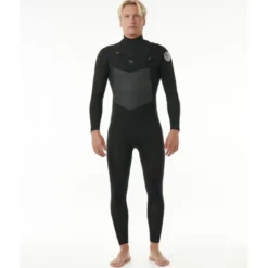 Rip CurlDawn Patrol 4/3 mm Chest Zip Wetsuit - Combinaison de surf homme