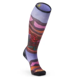 SmartwoolSki Zero Cushion Floral Field Print OTC Socks - Chaussettes ski femme