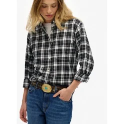 SuperdryCheck Flannel Boyfriend Shirt - Chemise femme