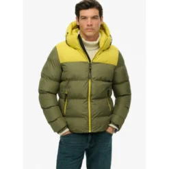 SuperdryColourblock Hooded Puffer Jkt - Doudoune homme
