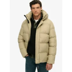 SuperdryHooded Mid Length Sports Puffer - Doudoune homme