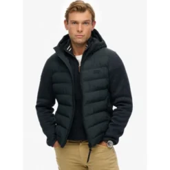 SuperdryHooded Storm Knit Hybrid Jkt - Doudoune homme