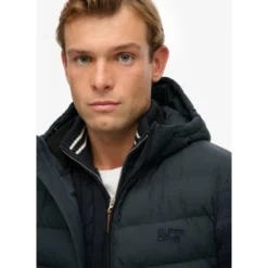 SuperdryHooded Storm Knit Hybrid Jkt - Doudoune homme