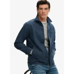 SuperdryMerchant Linen-Blend Overshirt - Chemise homme