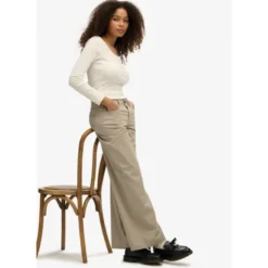 SuperdryMid Rise Baggy Chino - Pantalon femme