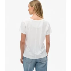 SuperdryStudios Slub Emb Vee Tee - T-shirt femme