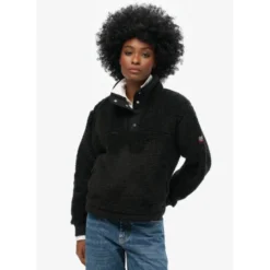 SuperdrySuper Soft Popper Neck Teddy Fleece - Polaire femme