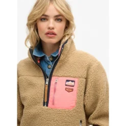 SuperdryVintage Retro Half Zip Fleece - Polaire femme