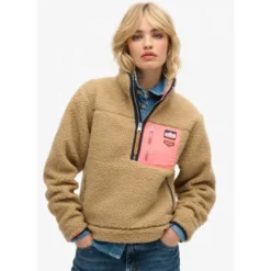 SuperdryVintage Retro Half Zip Fleece - Polaire femme