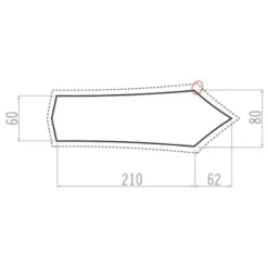 VaudeFP Ultralight Hogan 1P - Tapis de tente