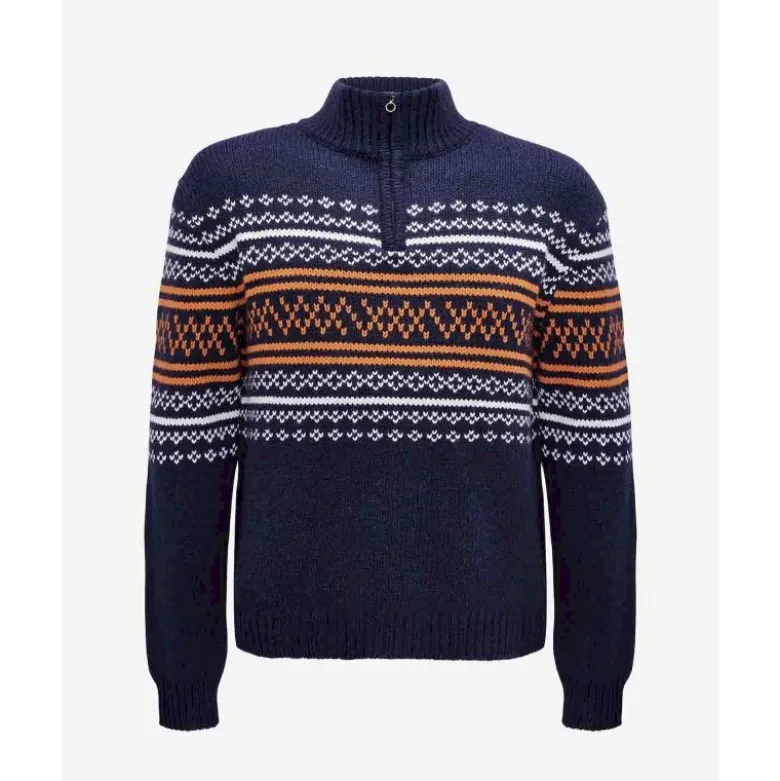 We NorwegiansSetesdal Zip Up Pullover - Pull en laine mérinos homme